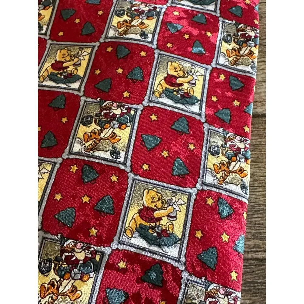 The Disney Store Men's Multicolor 100% Silk Winnie the Pooh & Tigger Too Necktie